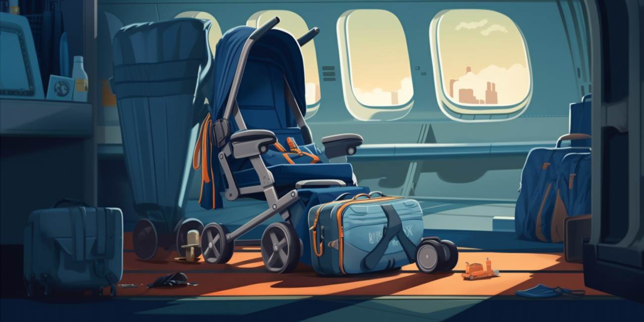 Wózek w samolocie